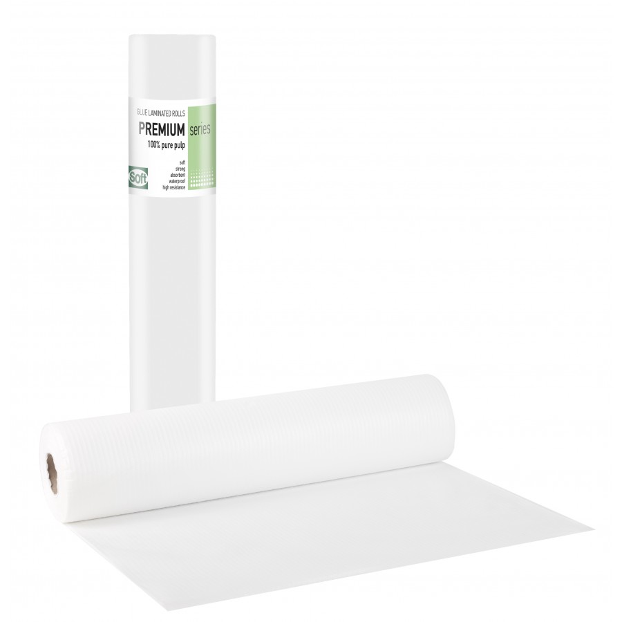 Medistar Premium Standard Pure Pulp Paper Rolls - White Box